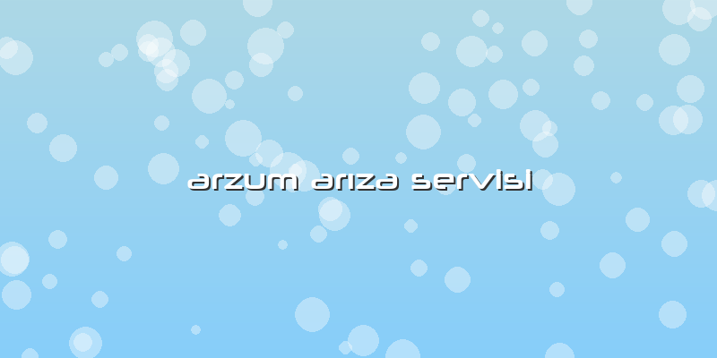 Arzum ArÄ±za Servisi